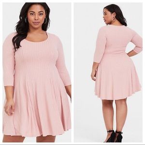 torrid hacci ribbed dress (DUSTY ROSE)